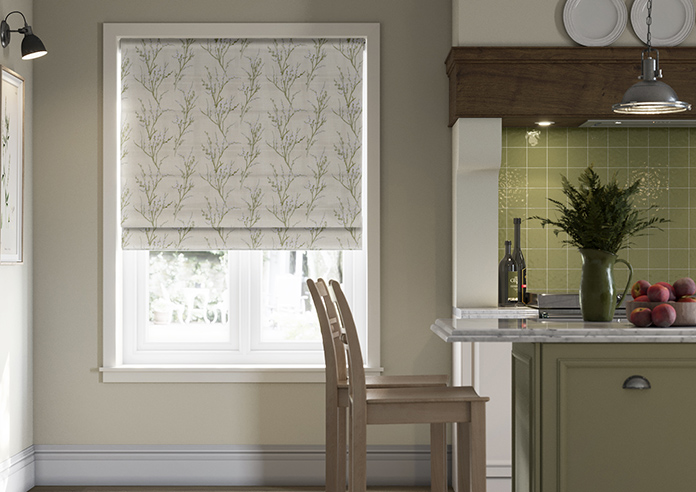 Laura Ashley Pussy Willow Embroidery, Hedgerow - Twist&Fit Roman Blind - Image 3